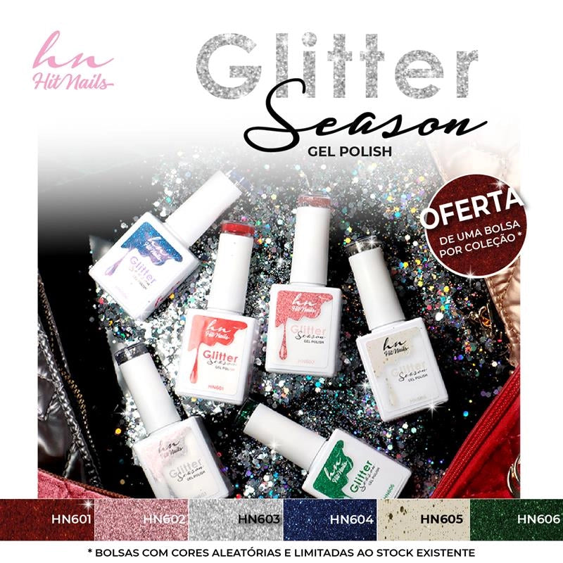 Gel Polish Glitter Season - HN606 - 10ml