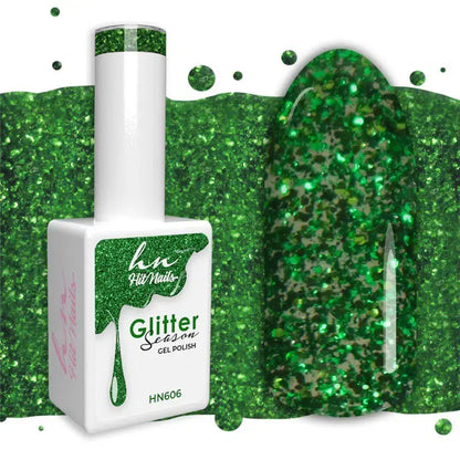 Gel Polish Glitter Season - HN606 - 10ml